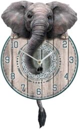 Nemesis Now B3506j7 Trunkin Tickin Clock 25cm Grey, Mdf