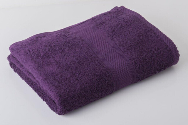 Victoria London Luxury Bath Towel Sheet 90x140cm 100% Cotton Purple