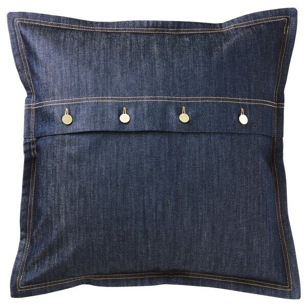 Ikea Sissil Denim Blue Cushion Cover 50 X 50 Cm 004.326.88