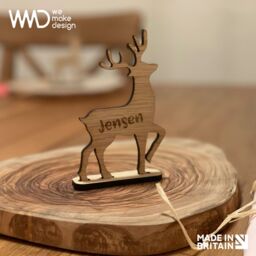 Personalised Christmas 2020 Reindeer Place Name Christmas Decoration