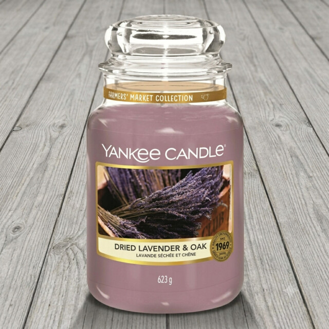 Yankee Candle - Dried Lavender & Oak - Large 623g Jar - Long Burning
