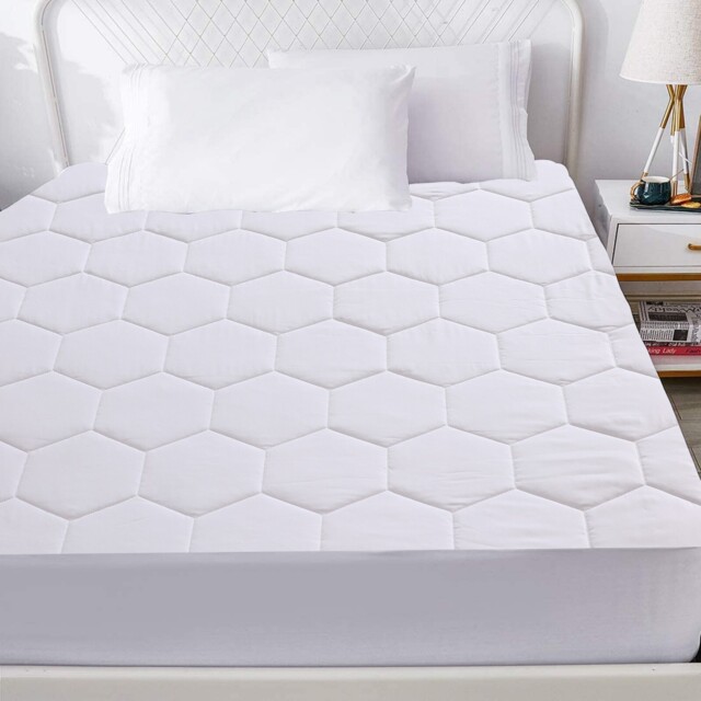 Extra Deep Quilted Mattress Protector Fitted Cover Single Double King