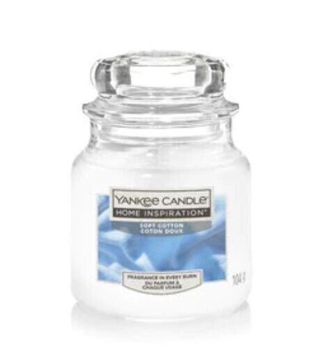 Yankee Candle Soft Cotton Home Inspiration Small Jar 3.7oz 104g