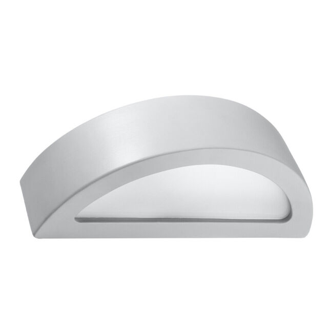 Minimalist Wall Lamp Ceramic Atena Grey E27 Led Sollux Lighting Living