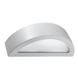Minimalist Wall Lamp Ceramic Atena Grey E27 Led Sollux Lighting Living