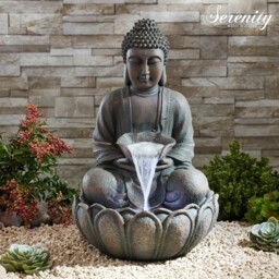Serenity Buddha Garden Water Feature Fountain Led Self Contained 55cm