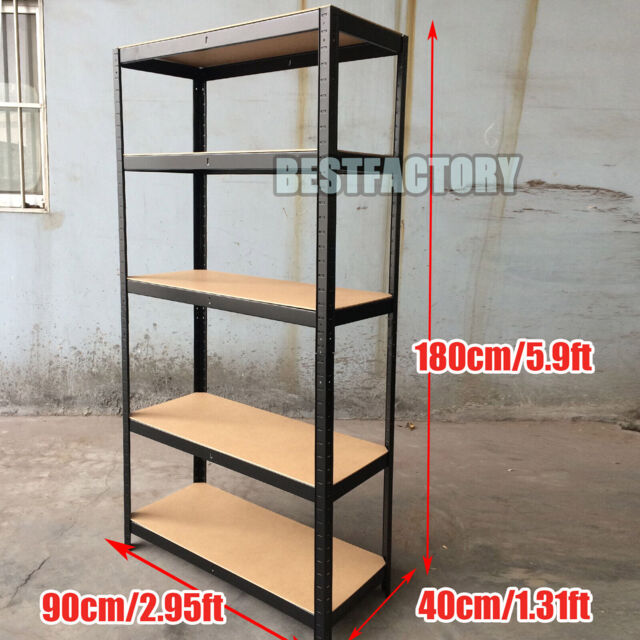 Heavy Duty Storage Racking 5 Tier Shelving Boltless Shelves Garage