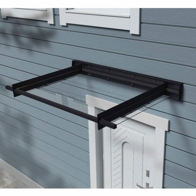 Door Canopy 3ft X 4ft Cover Palram Canopia Nancy 1500 Grey Clear