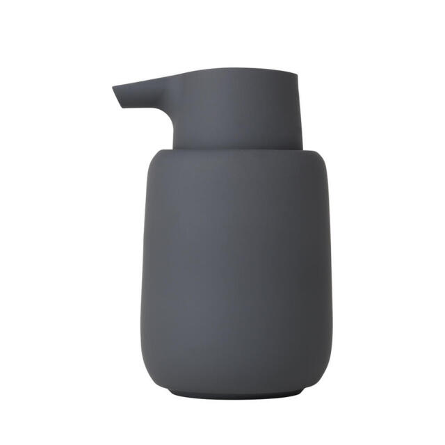 Blomus Sono Soap Dispenser, Magnet, Ceramic, Plastic, Silicone, H 14