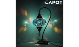 Turkish Moroccan Mosaic Lamp Handmade Tiffany Colorful Glass Desk