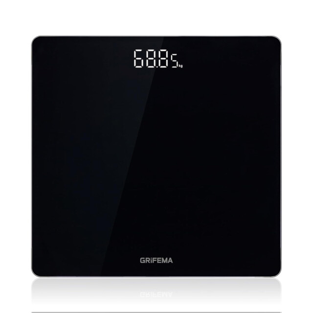 Ga2001-28 Digital Bathroom Scale With Large Led Display, 5 Mm Tempered