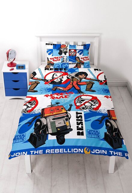 Disney Star Wars Rebels 'title' Single Reversible Rotary Duvet Bedding