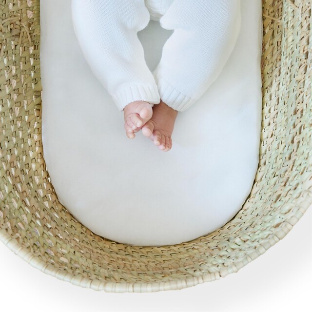 Clair De Lune Moses Basket Fibre Mattress, Hypo-allergenic 74 X 28 Cm,