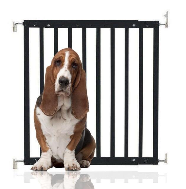 Bettacare Dog Stair Gate, Chunky Wooden Pet Gate, Black, 63.5cm -