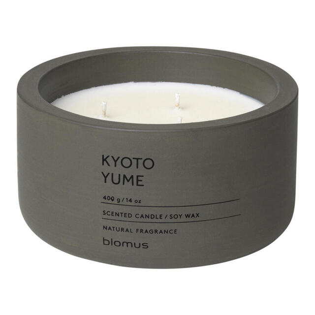 Blomus Fraga Scented Candle Kyoto Yume, Fragrance Candle, Concrete,