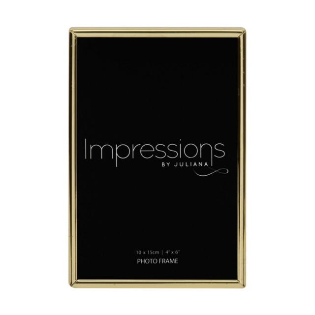 "Polished Brass Plated Thin Edge Frame 5"" X 7"""