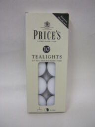 2 X Prices Wax Tealights 4 Hour Burn Time Pk10 Tea Lights