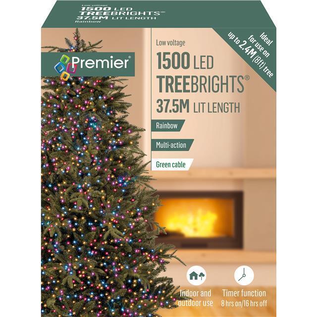 Premier 1500 M-a Led Treebrights Timer Purple Pink Turquoise Orange