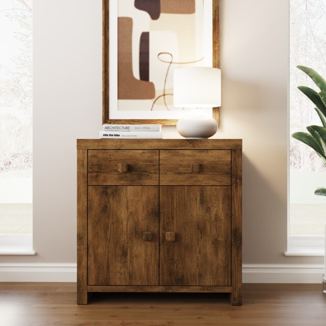 Jakarta Compact Sideboard Mango Adjustable Shelving Storage Chest