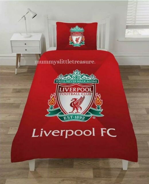 Official Liverpool Football Club Reversible Single Duvet Cover Bedding