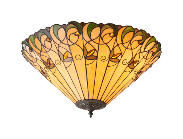 Ceiling Light Bronze Jamelia 2 Dark 500mm Flush Interiors 1900 70706