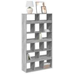 Bookcase Grey Sonoma 100x33x187.5 Cm Engineered Wood Vidaxl