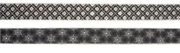 Premier Christmas Decorations 6cm X 2.7m Black And Silver Velvet