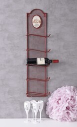 Antique Wine Rack Bottle Rack Hanging Shelf Metal Shelf Shabby