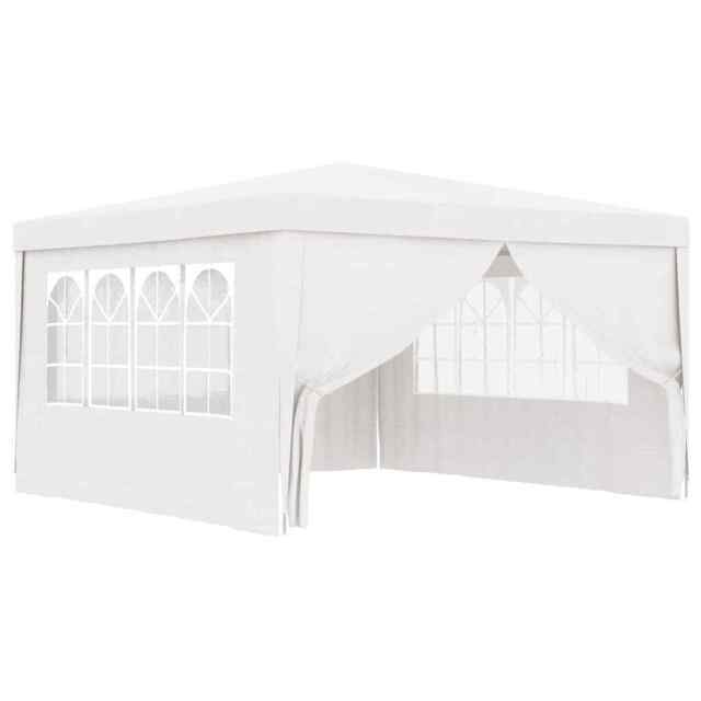 Professional Party Tent With Side Walls 4x4 M White 90 G/m? Vidaxl