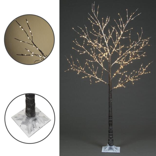 Christmas Frosted Twig Tree Led Illuminated Warm White Pre-lit 180cm