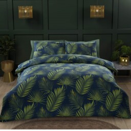 Palma Tropical Jungle Leaves Duvet Cover Set Quilt Bedding Set Double