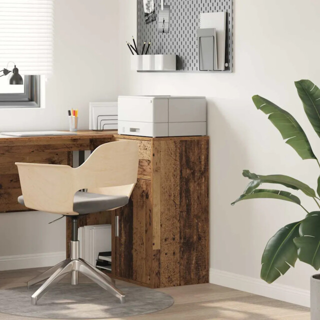 Sideboard Old Wood 38 X 34.5 X 75 Cm Engineered Wood Vidaxl