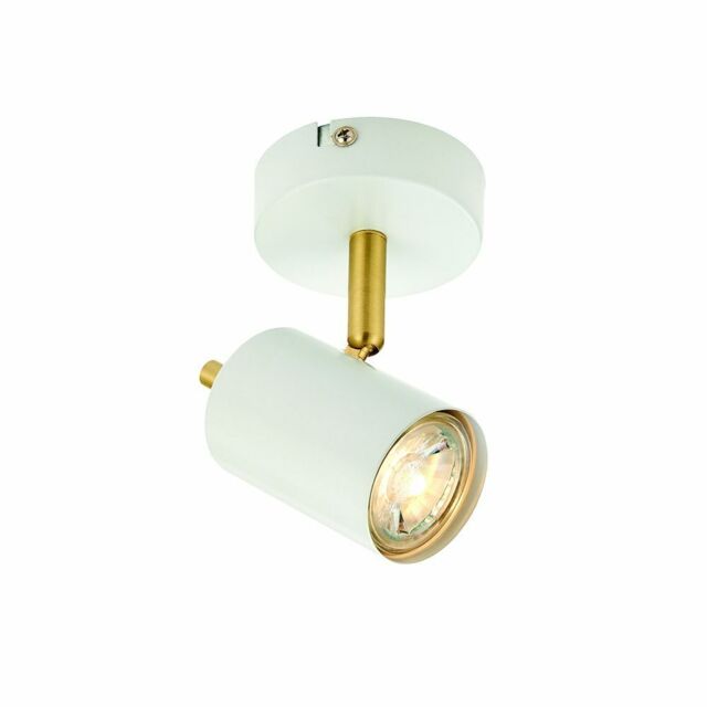 Endon Gull 3.5w Led Gu10 Single Ceiling Spotlight Matt White Brushed