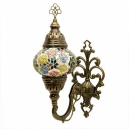 Turkish Moroccan Style Multicolour Mosaic Wall Sconce Light Lamp