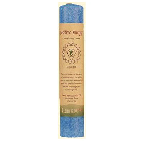 Positive Energy Chakra Visuddha 8 Inches Candle Blue 1