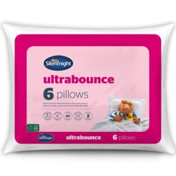 Silentnight Pillows Ultrabounce 6 Pack Bouncy Filled Comfy Soft Hotel