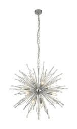 Ceiling Light Silver Starburst 10 Chrome Searchlight 8610-10cc