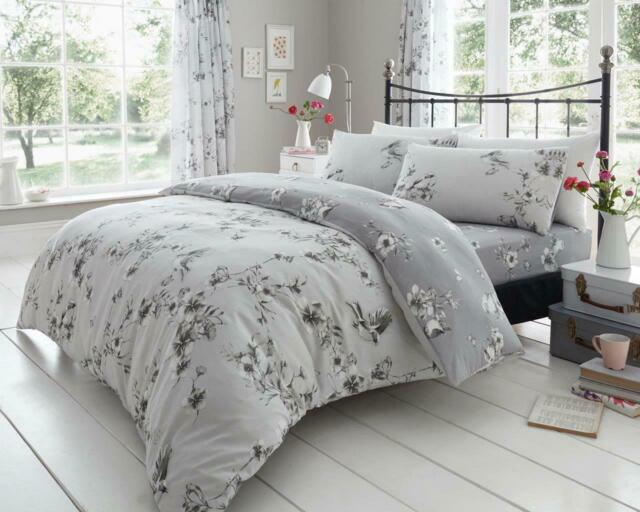 Duvet Cover Quilt Bedding Set Pillow Case Reversible Single Double