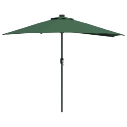 Garden Parasol Polyester And Steel Outdoor Shade Sun Umbrella Modern