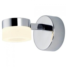 Litecraft Calore Polished Chrome Bathroom Wall Light Ip44 Rated