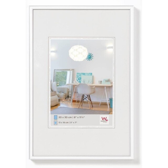 Walther Lifestyle Photo Frame White 6x4 Inch - (insert 4x2.75 Inch)