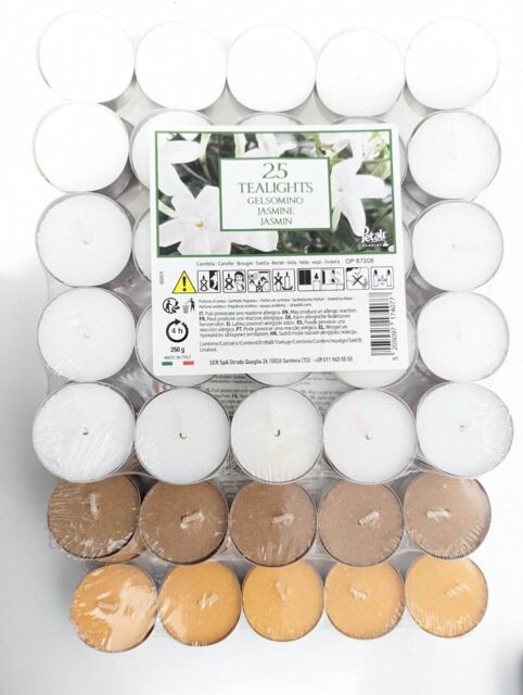 Orange Scented Homeware 4 Hour Burning Tealights - 25 Pack, 250