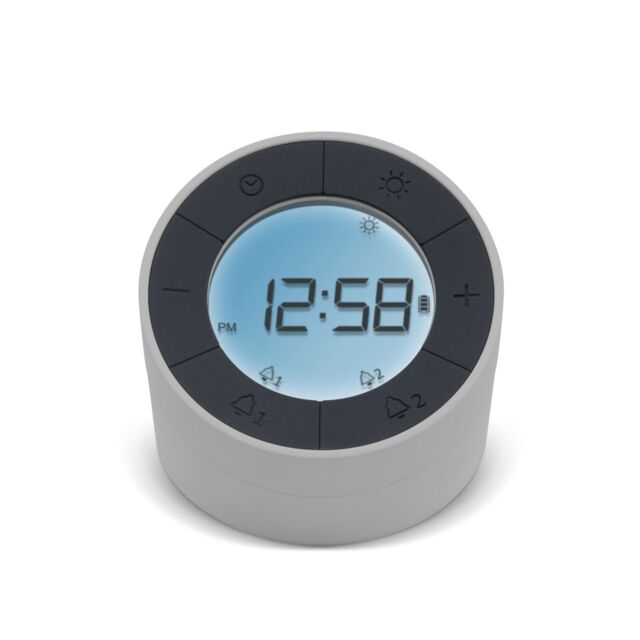 Acctim Jowie Dual Digital Alarm Clock / Nightlight Crescendo Alarm