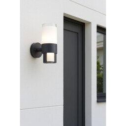 Globo Led Outdoor Light Wall Lamp Nexa Gray Ip44 12.2w 1050lm Warm