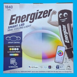 Energizer 18w Ip20 Smart Led Dimmable Round Ceiling Light, Rgbw Colour