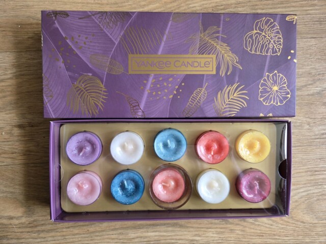 Yankee Candle Last Paradise Tea Light Gift Set 10 Tea Lights & 1 Glass