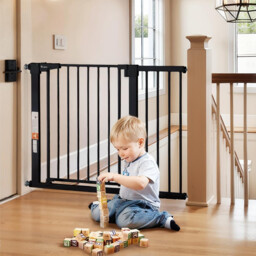 75-110cm Stair Gate For Baby, Auto Close Dog Gates Indoor, Pressure