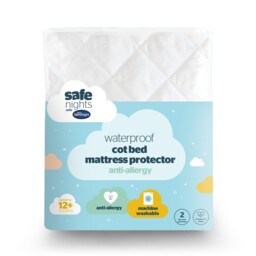 Silentnight Safe Nights Mattress Protector Cot Bed Waterproof Toddler