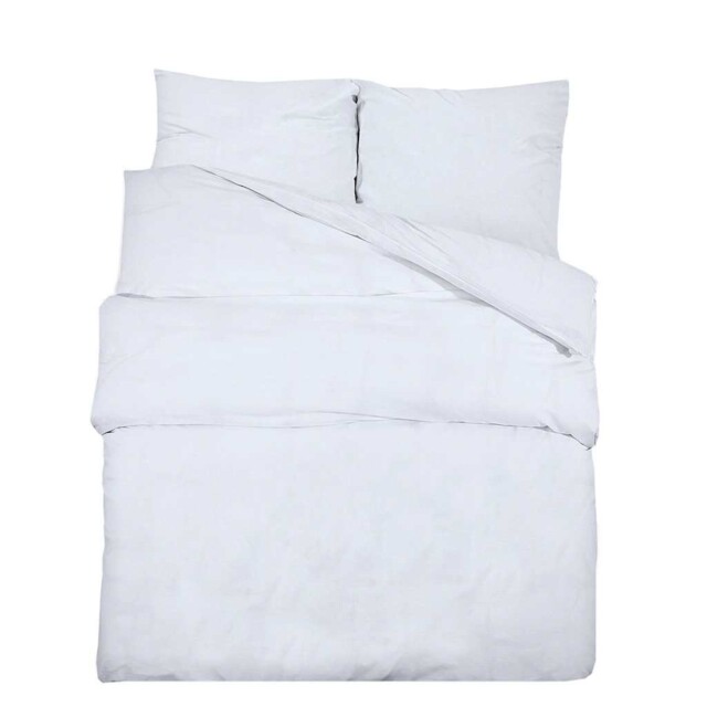 Duvet Cover Set White 200x200 Cm Light-weight Microfiber Quilt Vidaxl