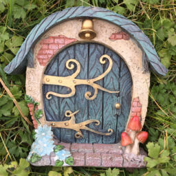Large Garden Fairy Door Outdoor Decoration Cottage Vintage Flowers